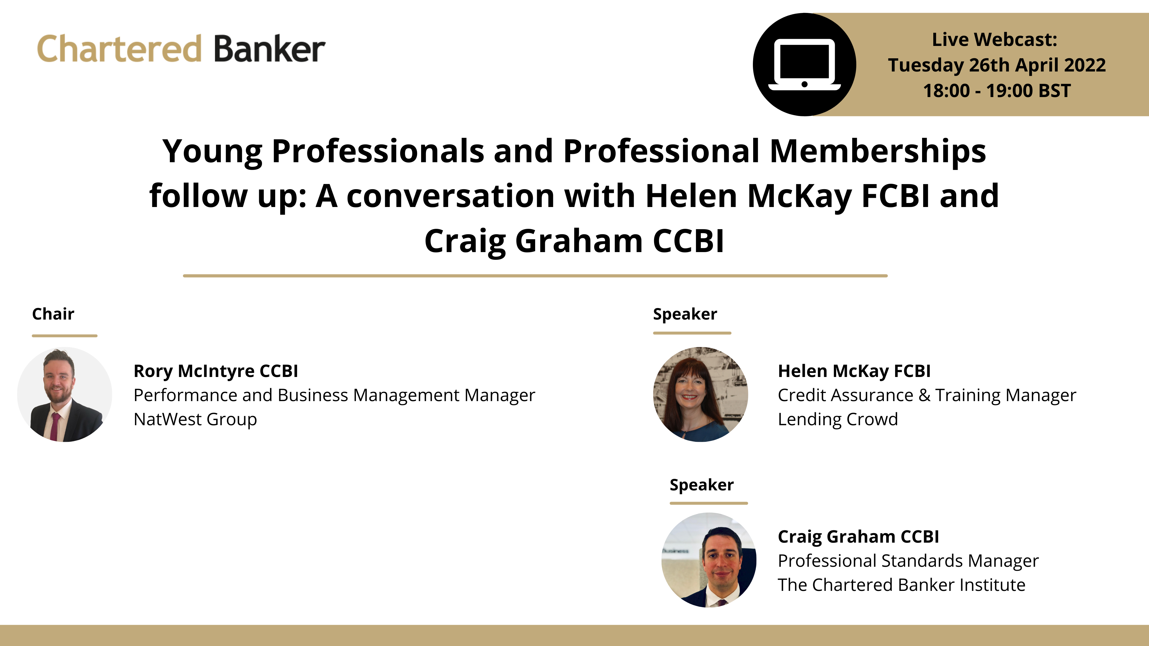 Young Professionals & Professional Memberships: A conversation with Helen McKay & Craig Graham CCBI