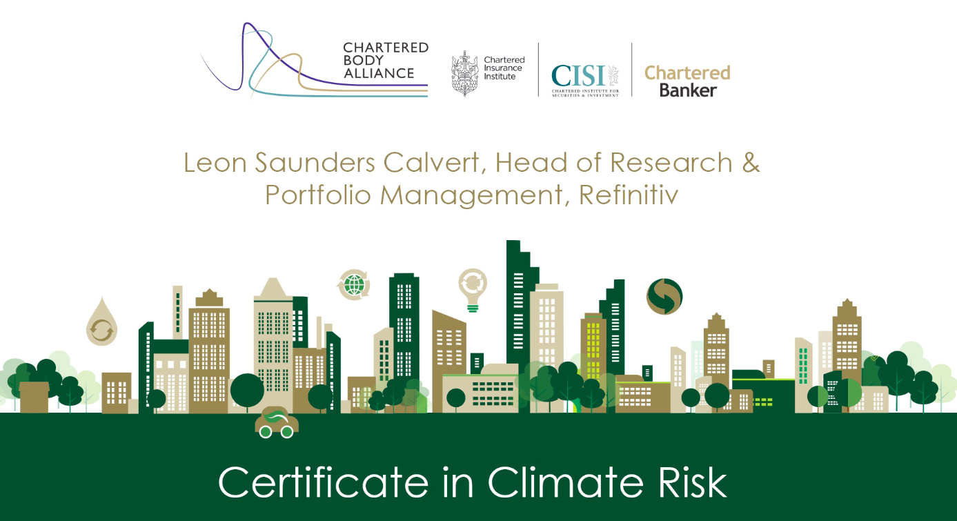 Leon Saunders Calvert - Climate Risk Certificate launch