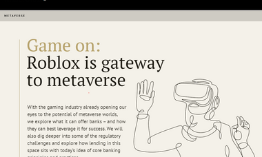 Metaverse - Game on:  Roblox is gateway to metaverse 