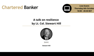 A talk on resilience by Lt. Col. Stewart Hill